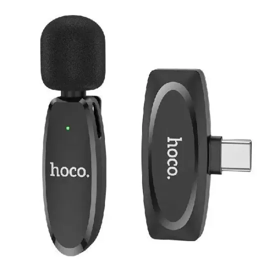 Hoco L15 Wireless Lavalier Microphone Type-C Hoco L15 Wireless Lavalier Microphone Type-C